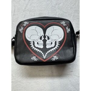 Disney Loungefly Skeletons Heart Crossbody Bag Gothic Romance handbag purse